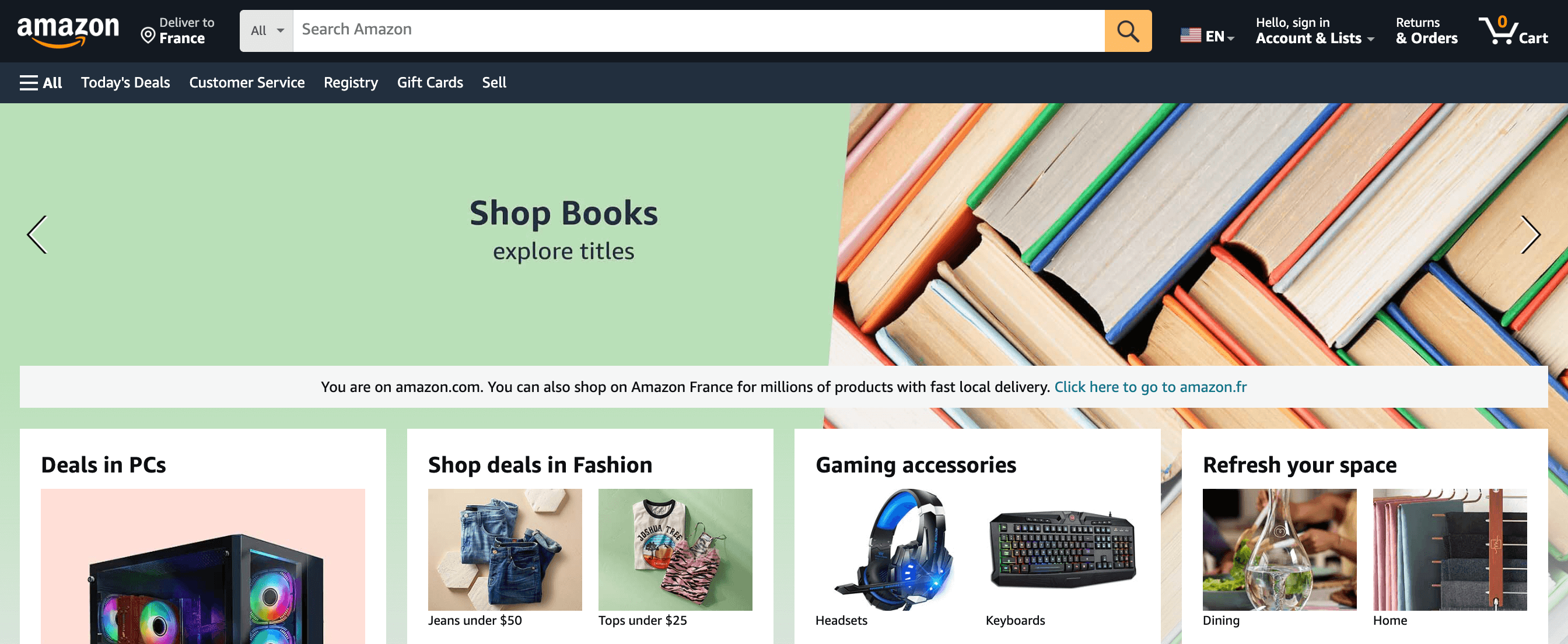 screenshot 0 of amazon website