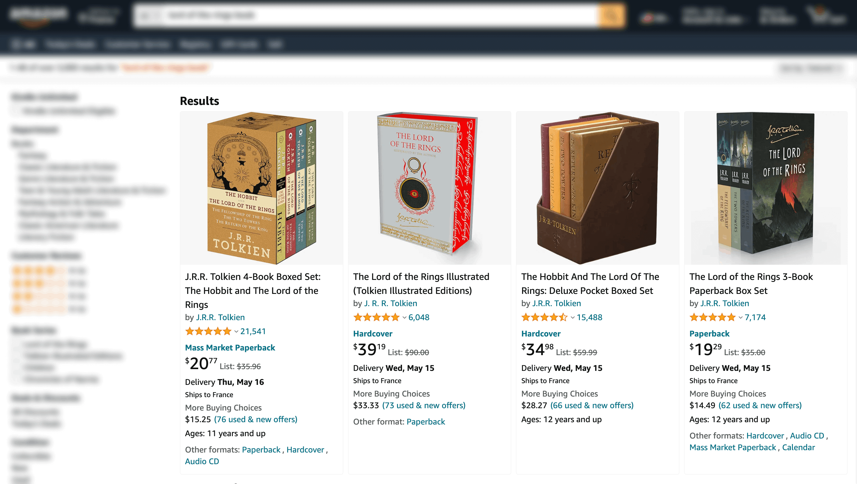 screenshot 11 of amazon website